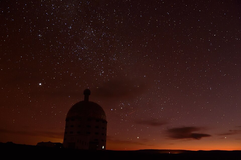Sutherland observatory at night, Northern Cape