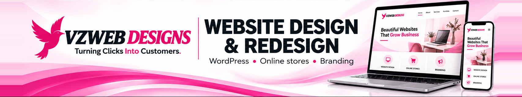 VZ Webdesigns banner